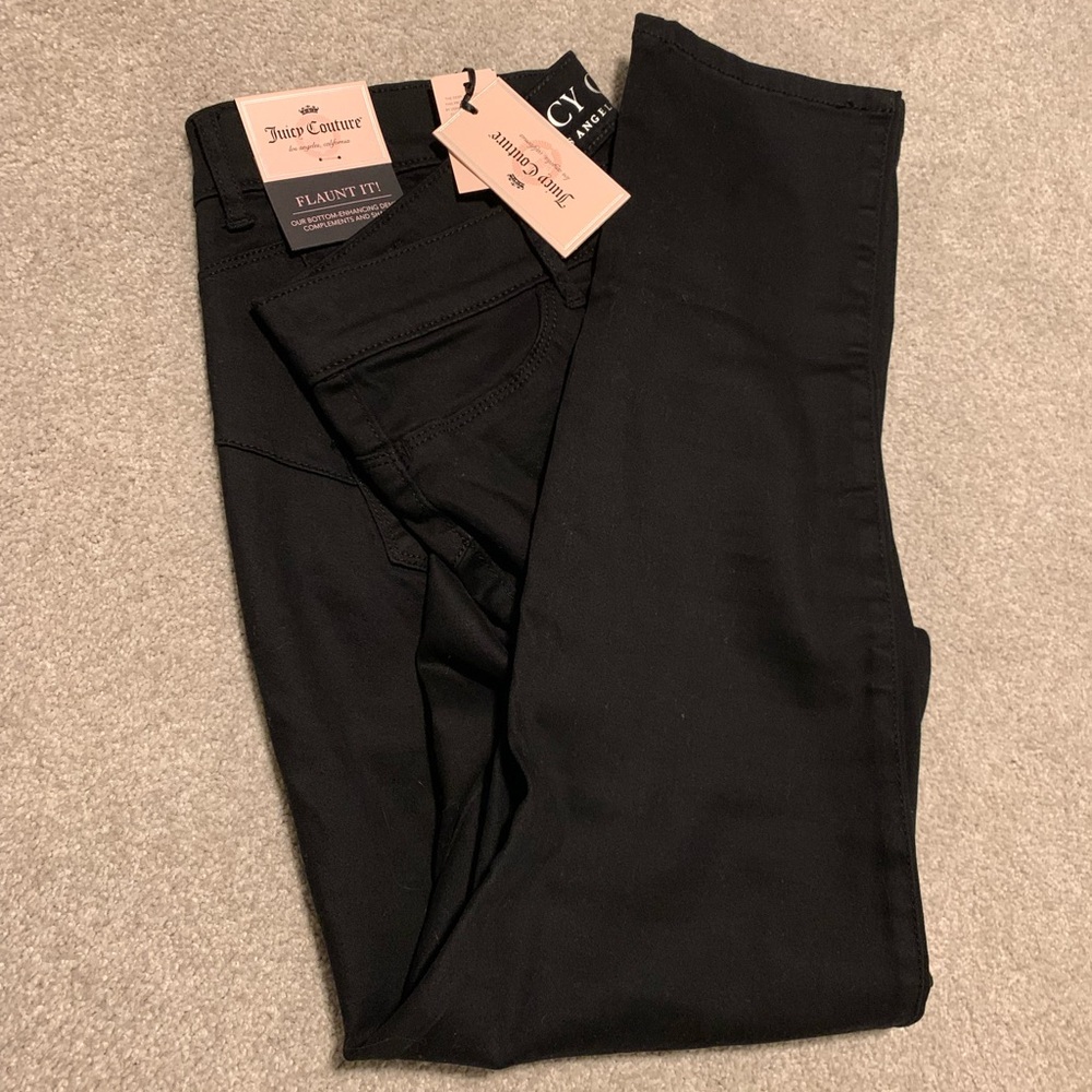 Juicy Couture Flaunt It Black Skinny Jeans 14 Short